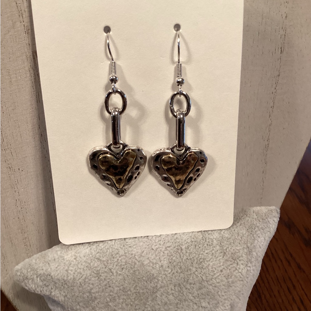 Heart Drops Earrings